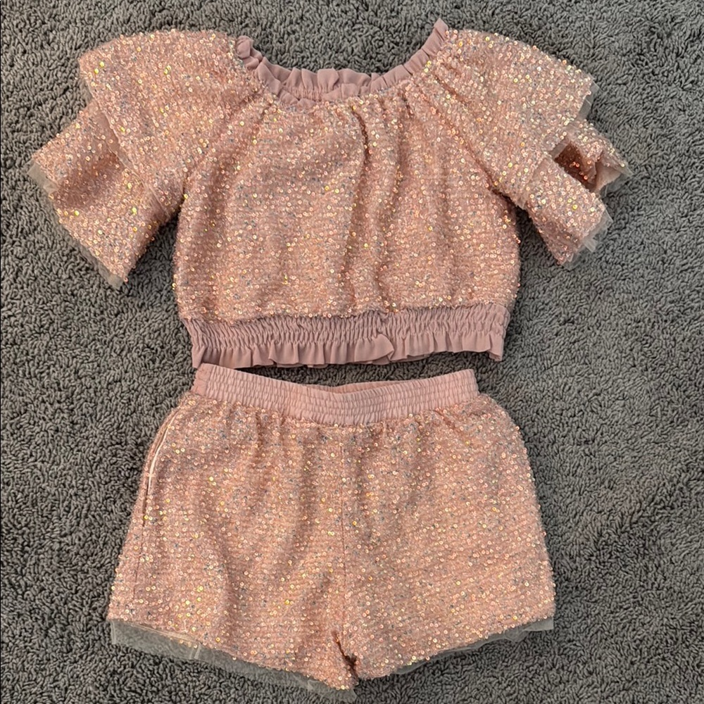 Sparkling Pink Two-Piece Set